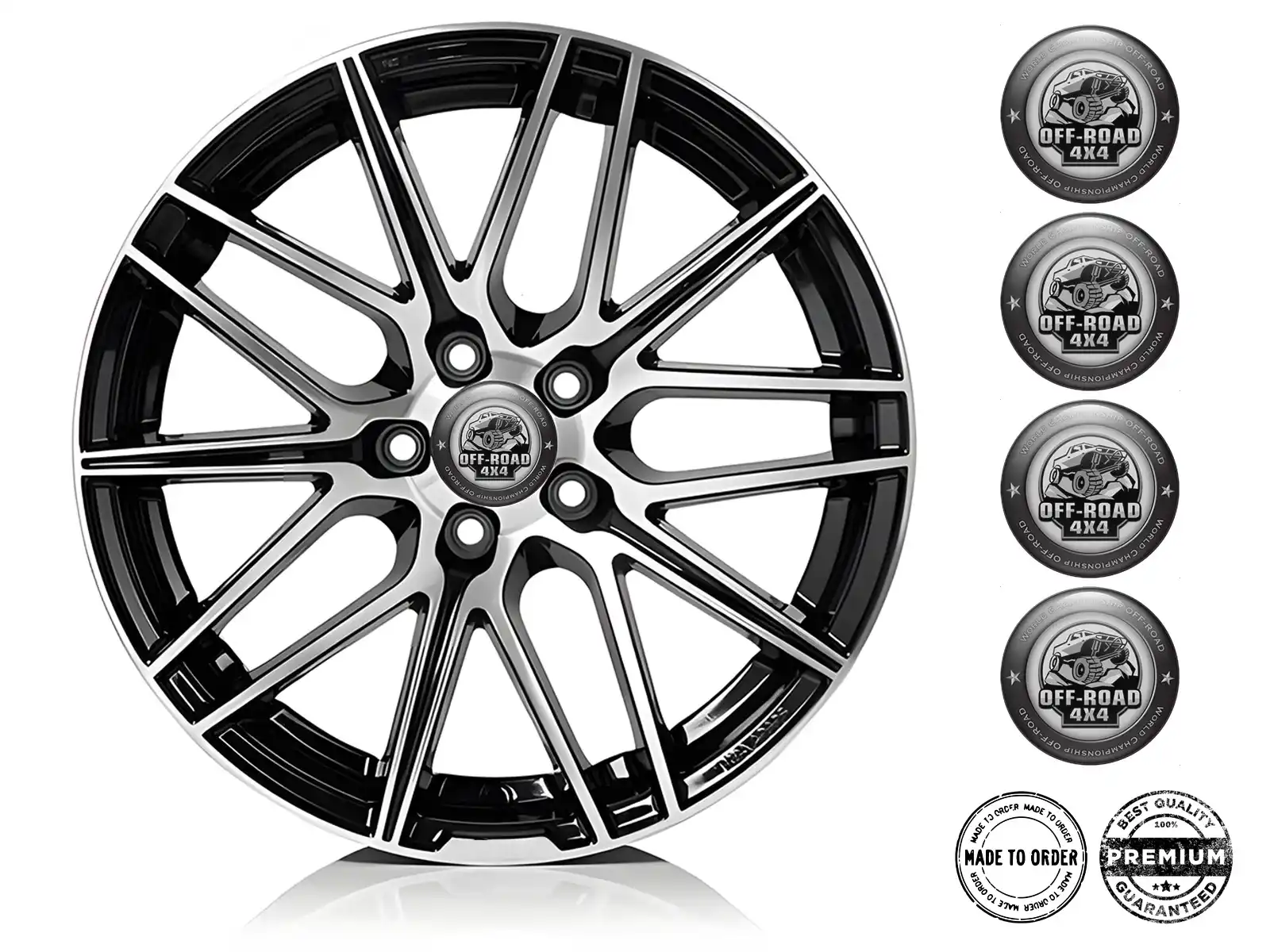 Rim Stickers Car Variant Domed Label Style
